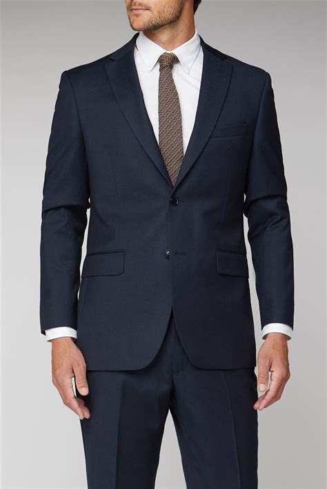 navy flannel suit